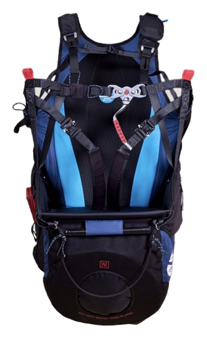 Gii 5, вид спереди Подвеска Sky Paragliders Gii 5, сиденье и система ремней 4S спереди
