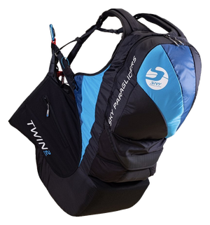 TWIN 2 evo, вид спереди сбоку Подвеска Sky Paragliders TWIN 2 evo, вид спереди сбоку