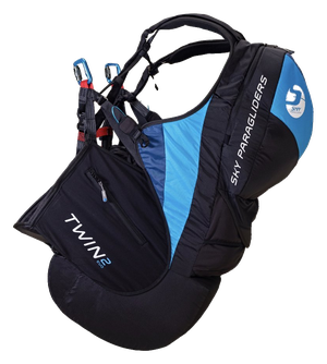 TWIN 2 evo, вид сбоку Тандемная подвеска пилота Sky Paragliders TWIN 2 evo, вид сбоку